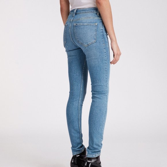 AllSaints Stilt Vintage Jeans | Blue Mid Indigo Skinny Straight Leg | Size 25 - Picture 2 of 9